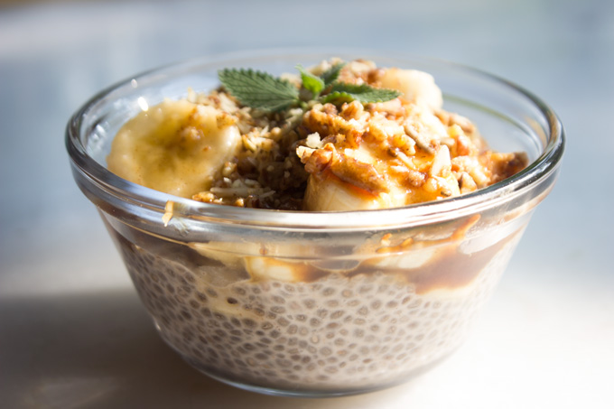 Horchata Caramel Chia Seed Pudding